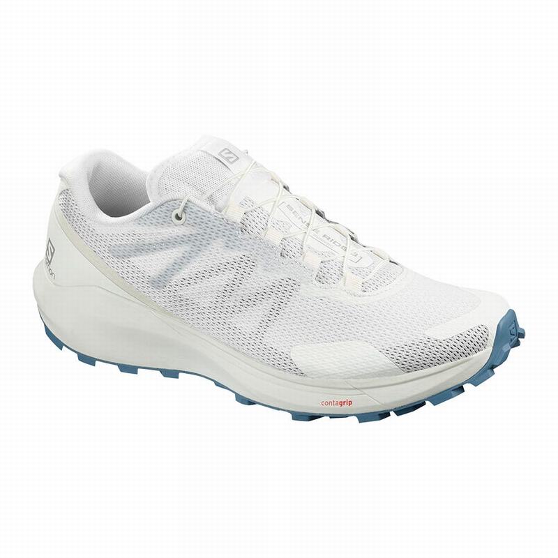 Chaussure Running Salomon Femme Blanche - Salomon SENSE RIDE 3 W - France (5917-NURVO)